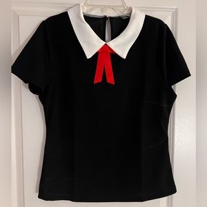 COLLAR Top Red Bow